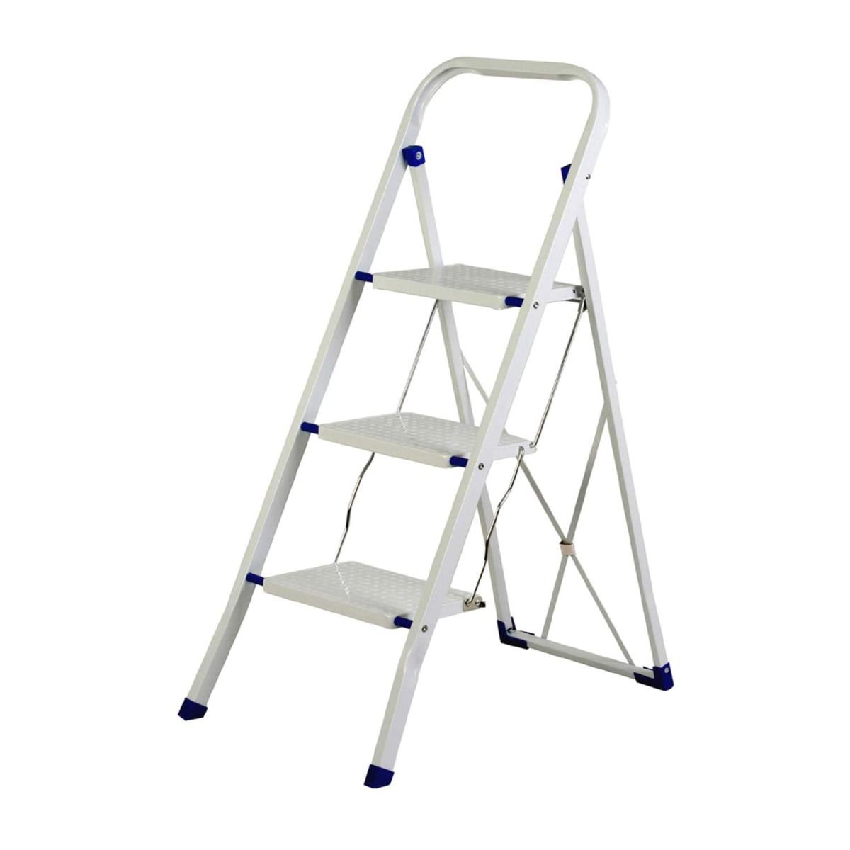 Scala in acciaio bianca 3 gradini