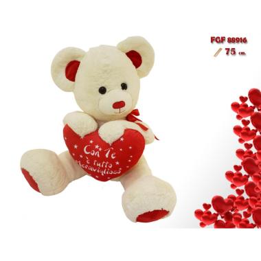 Orso con cuore 75 cm