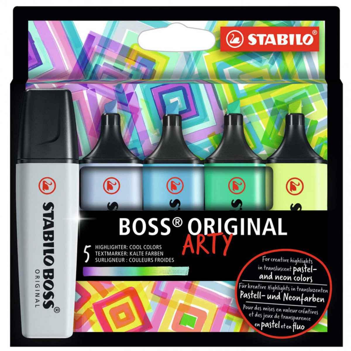 Stabilo boss original arty - set 5 evidenziatori