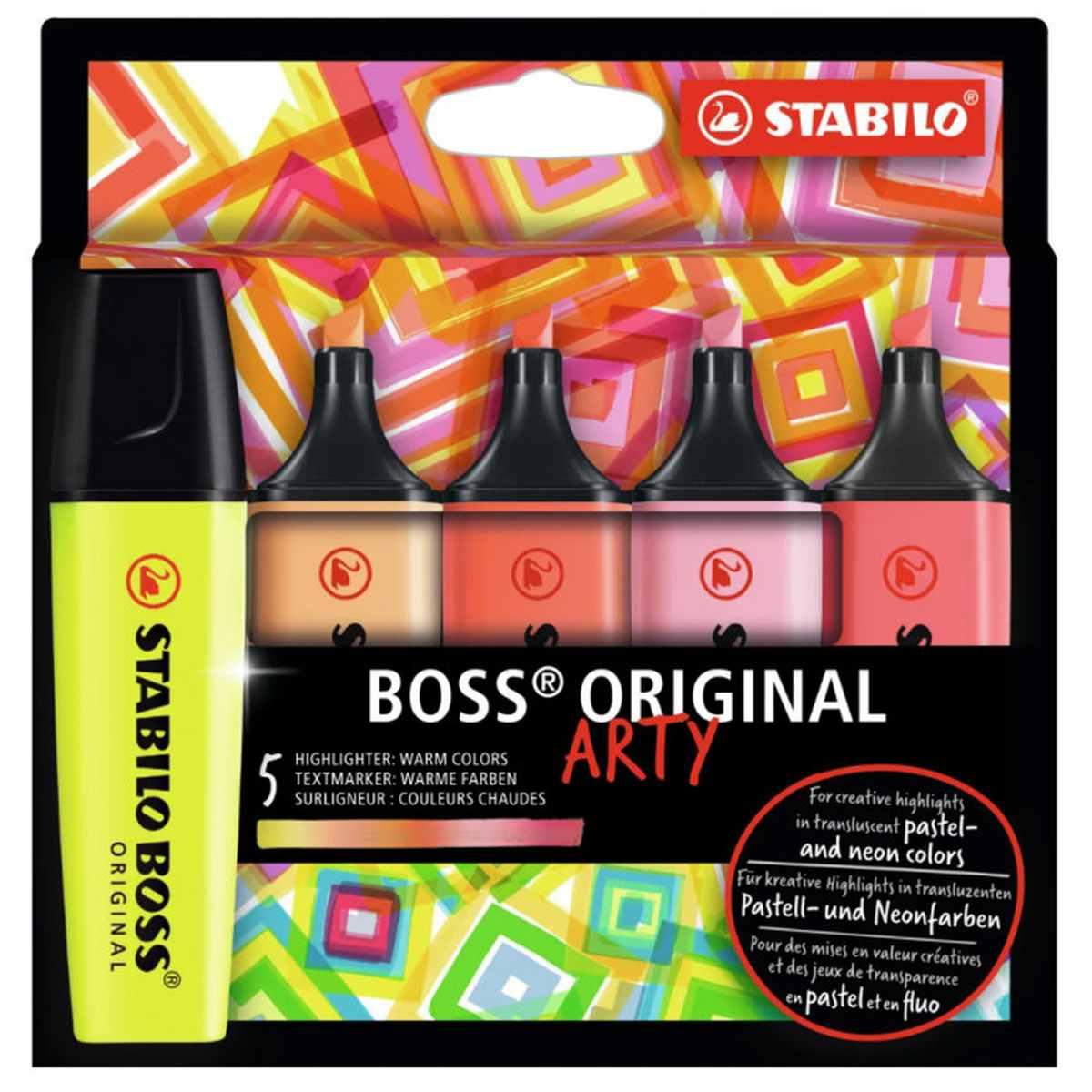 Stabilo boss original arty - set 5 evidenziatori