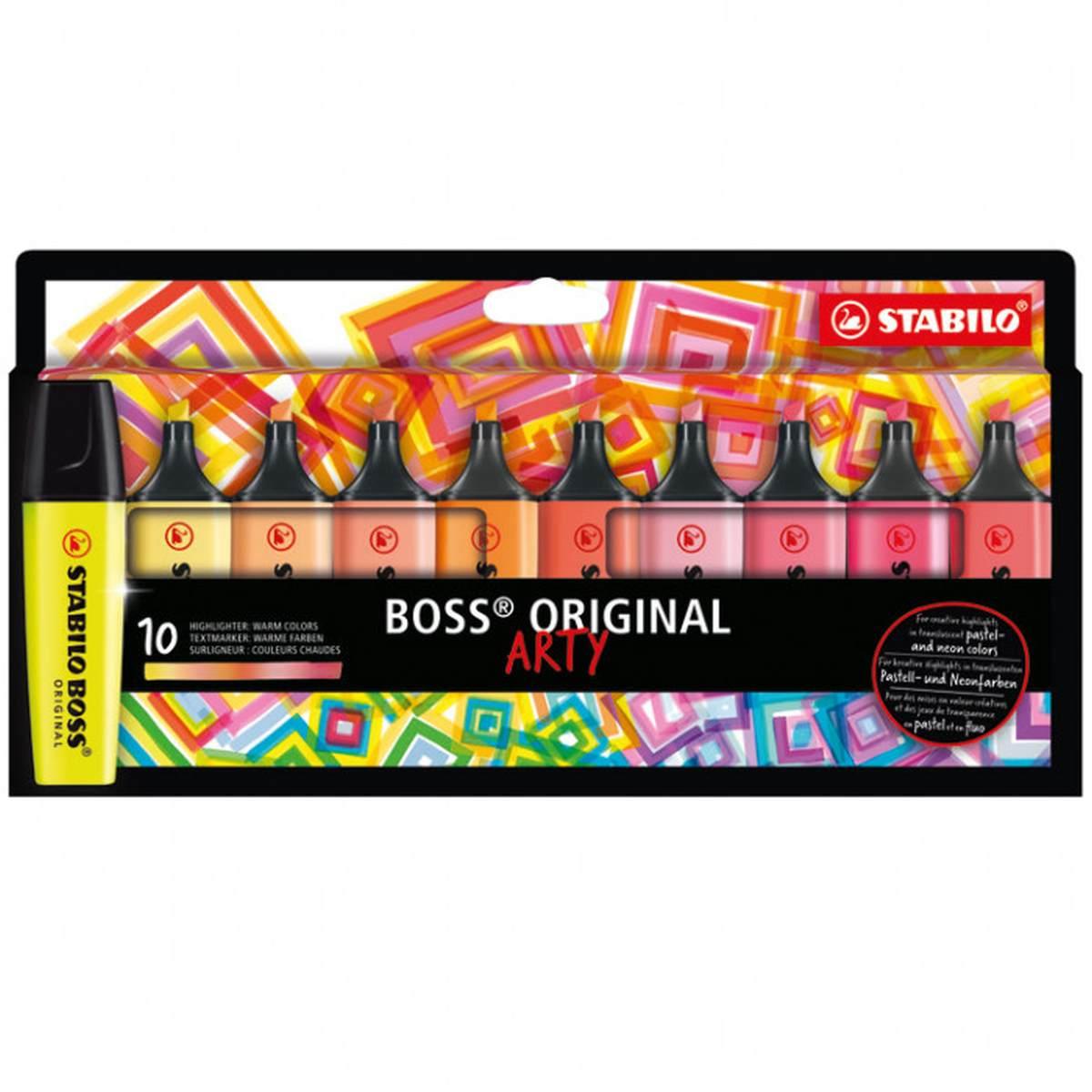 Stabilo boss original arty - set 10 evidenziatori