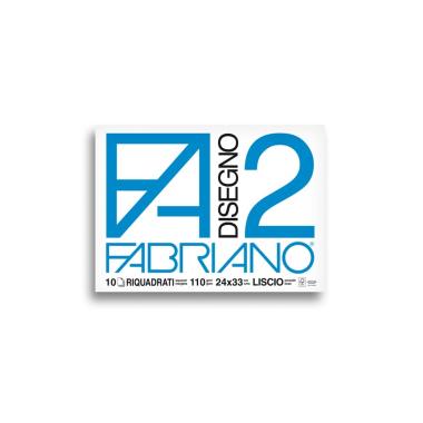 Album disegno f2 liscio riquadrato - 10 fogli - 110 gr - formato 24 x 33 cm