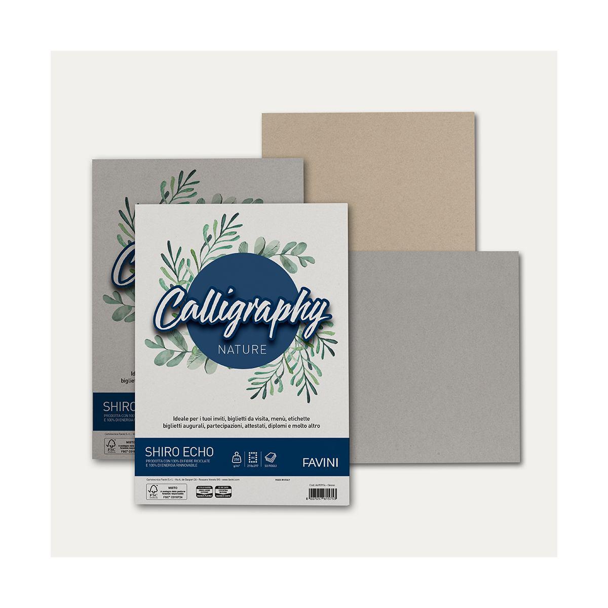 Favini - calligraphy nature shiro echo - a4 - 50 fogli