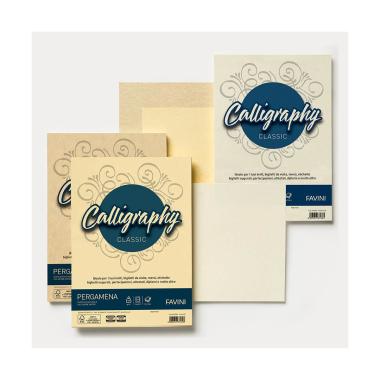 Favini - calligraphy classic pergamena - a4 - 50 fogli