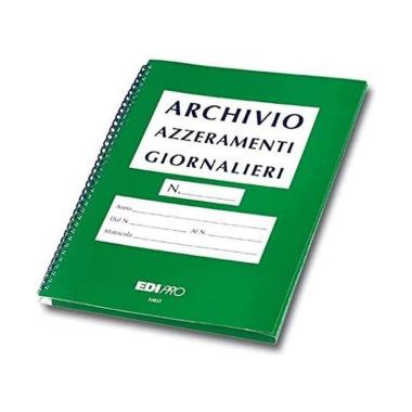 Edipro - cartella azzeramenti di cassa per scontrini 80 x 80 -  formato 30 x 22 cm