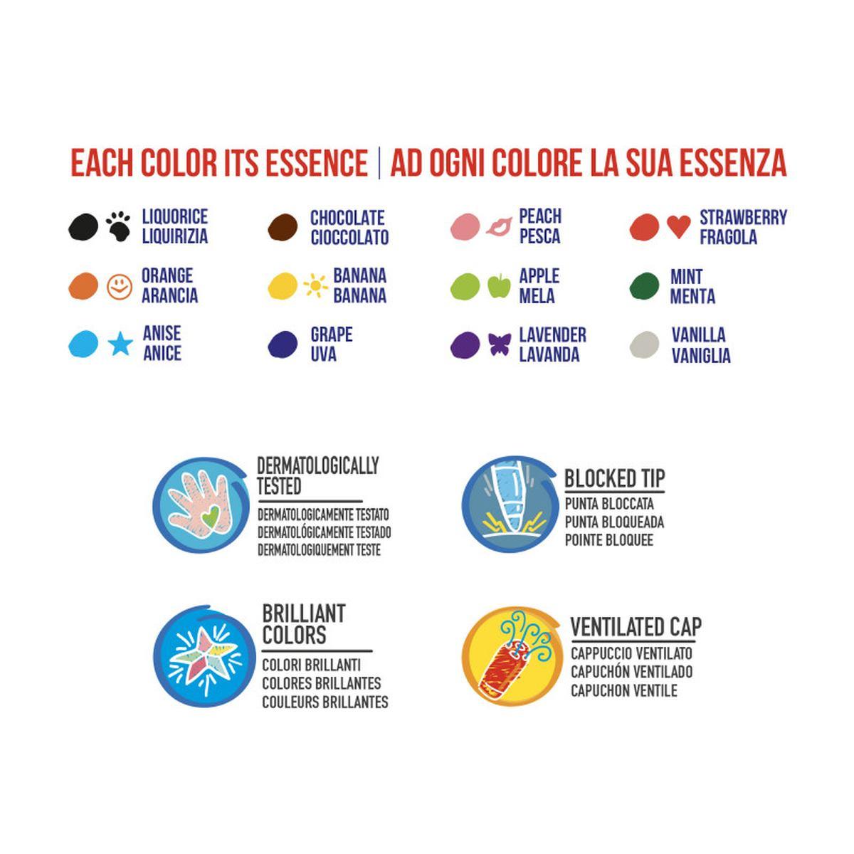 Carioca pennarelli perfume special box - 30 pz + adesivi