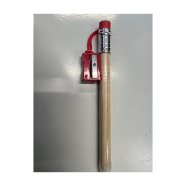 Matita con gomma jumbo e temperino