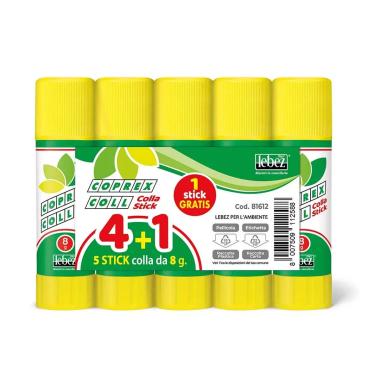 Lebez - colla stick coprex 8 gr - set 4 + 1