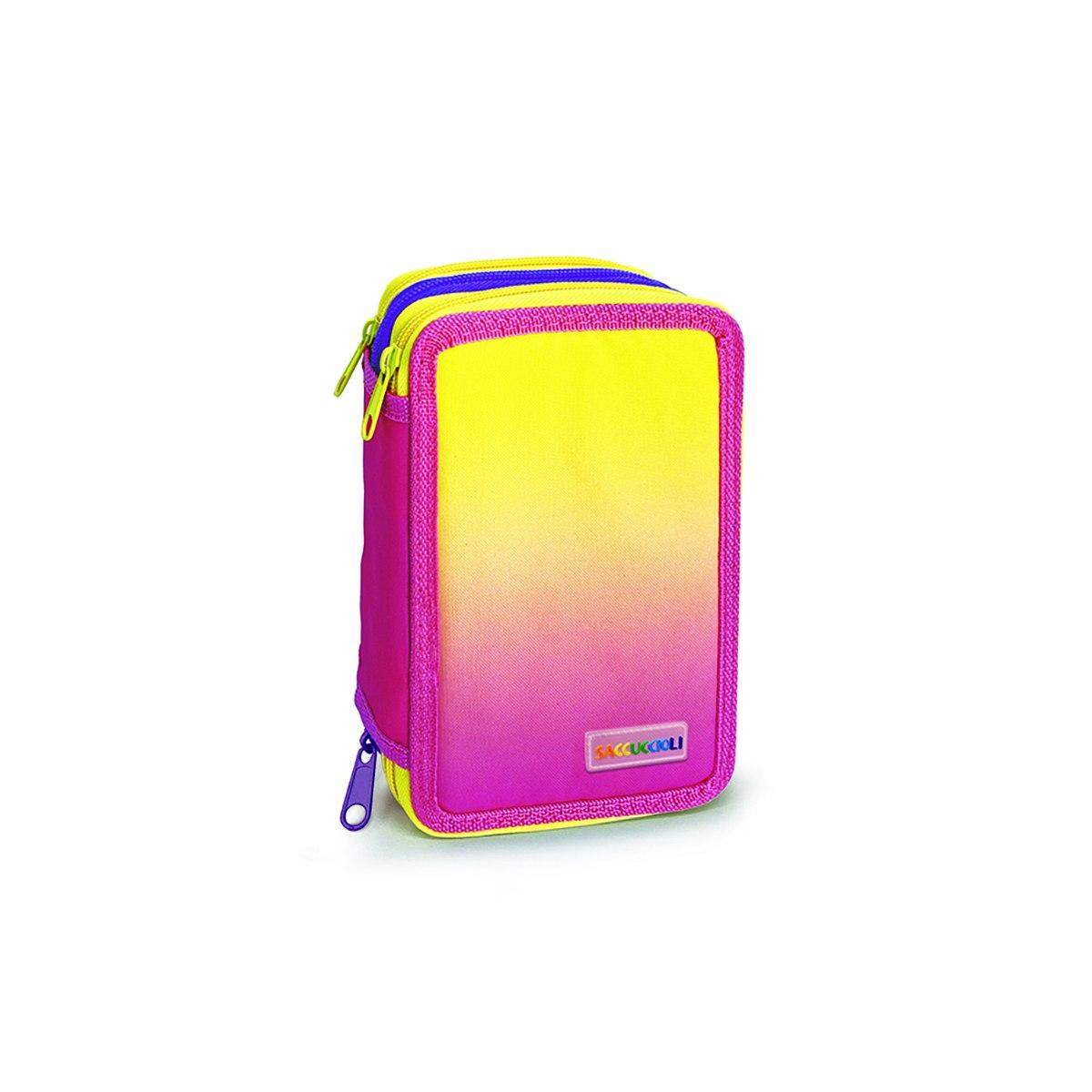 Lebez - astuccio completo 3 zip monocolore