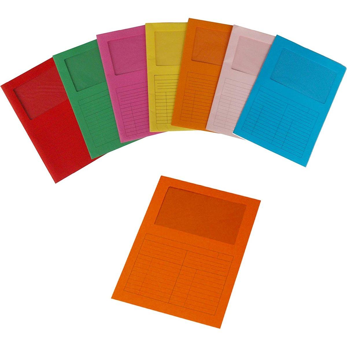 Cartiera di varese - cartella con finestra - 200 gr - 20 pz