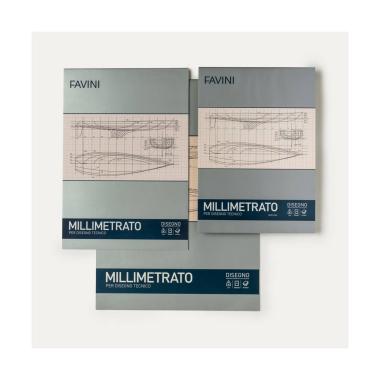 Favini - blocco carta millimetrata - a4 - 10 ff -