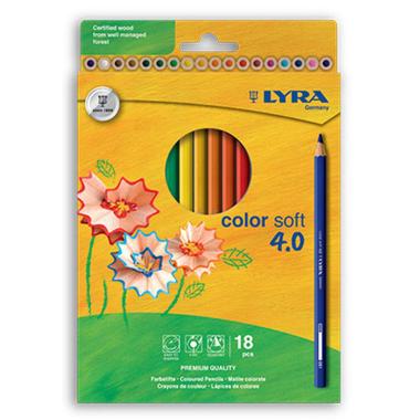 Lyra color soft 4.0 - astuccio 18 pastelli