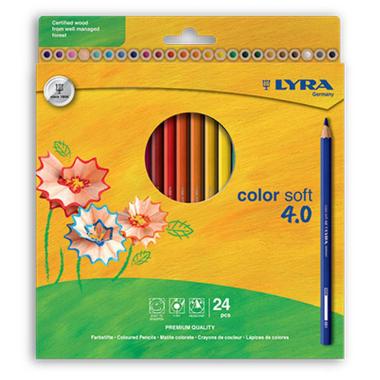 Lyra color soft 4.0 - astuccio 24 pastelli