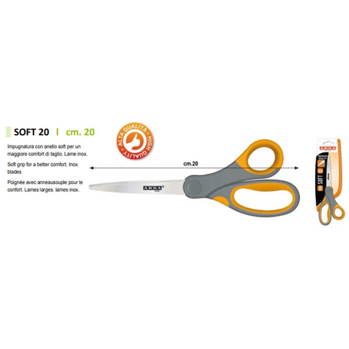 Arda - forbici soft 20 cm