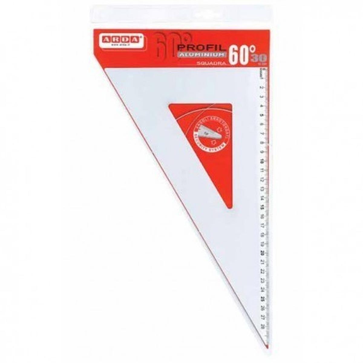 Arda - squadra 60° aluminium profil 30 cm