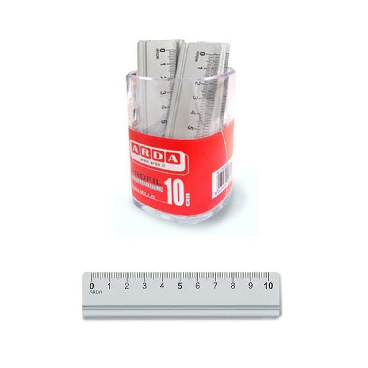 Arda - righello aluminium profil 10 cm