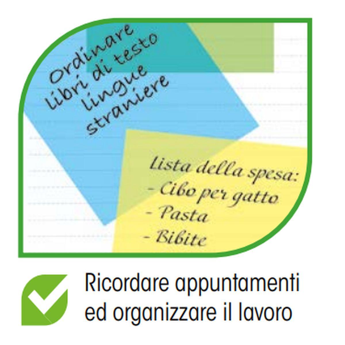 Lebez - notes adesivi colorati trasparenti - 50 fogli - 75 x 75 mm