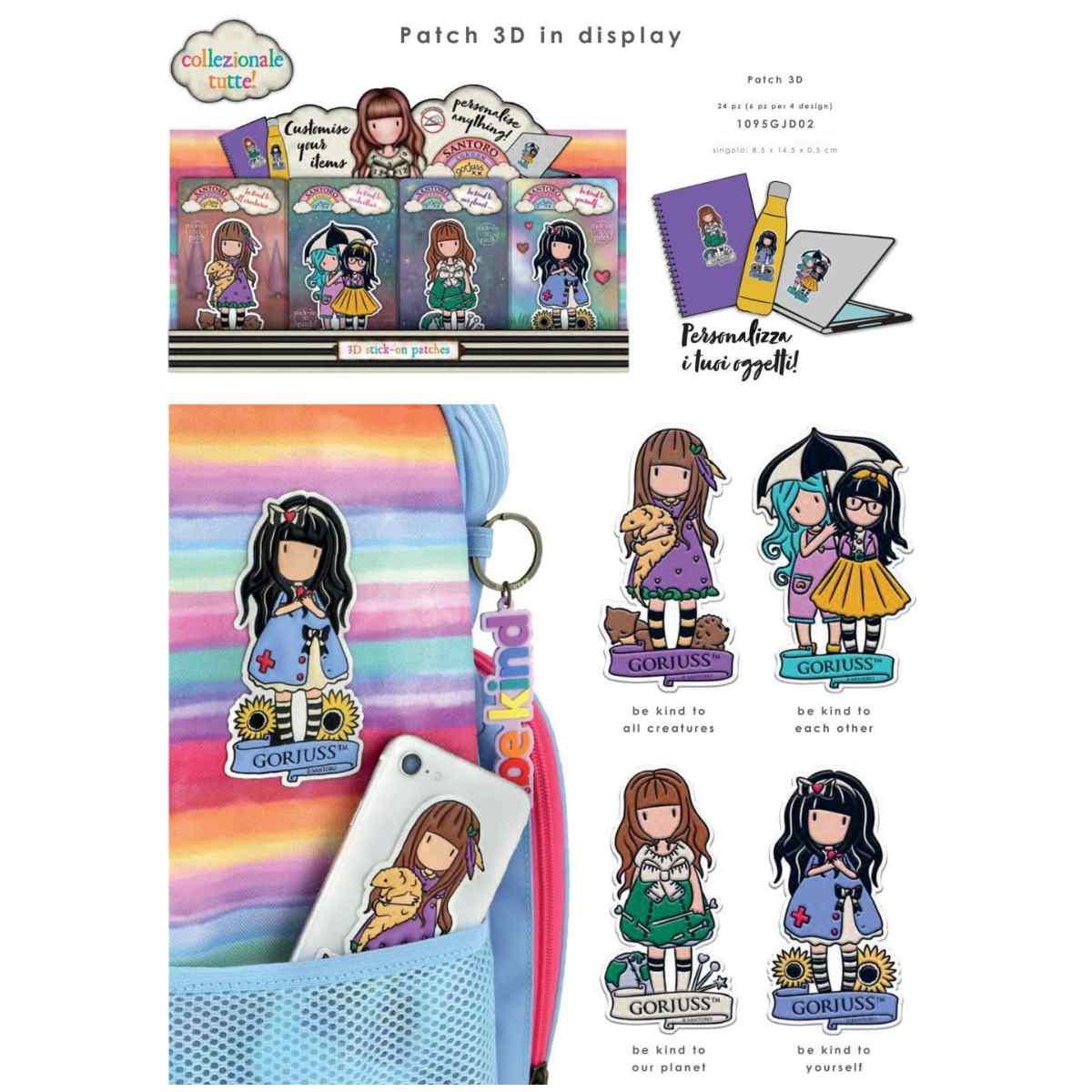 Gorjuss stick-on 3d patch - curiosita'