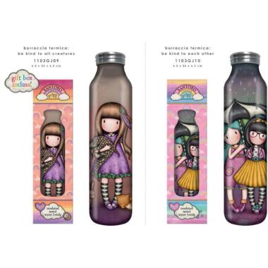 Santoro borraccia in metallo isolante termica 600 ml - gorjuss
