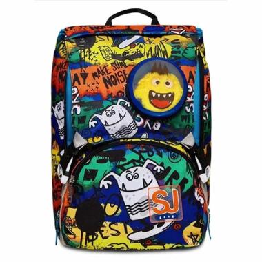 Zaino scuola sdoppiabile big sj gang critty boy - turchese fluo
