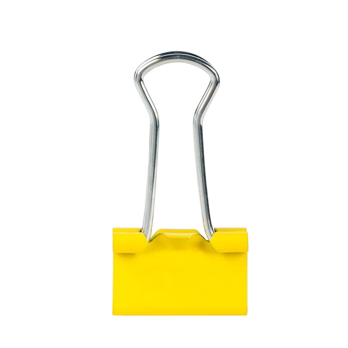 Lebez - molle colorate double clip 19 mm in metallo - 36 pezzi