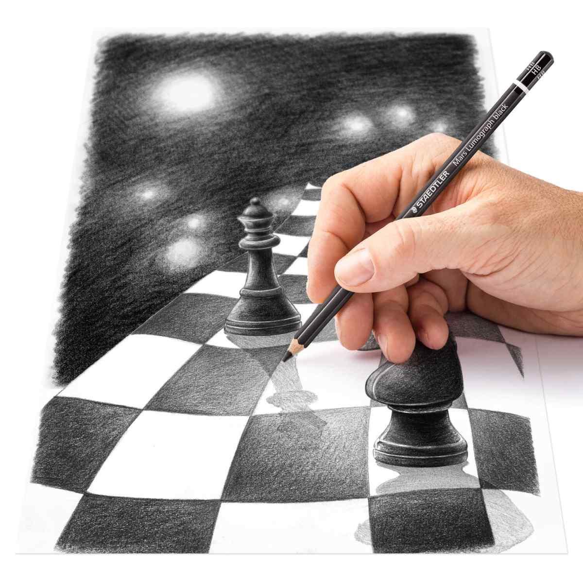 Matita in grafite staedtler mars lumograph nero 100b