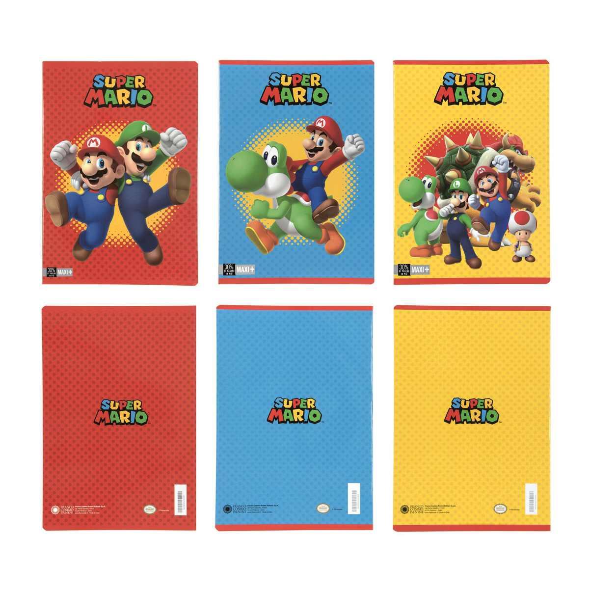 Quaderno maxi + 30% 100 gr super mario