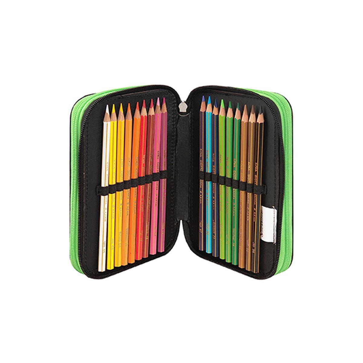 Astuccio 3 zip new green minecraft