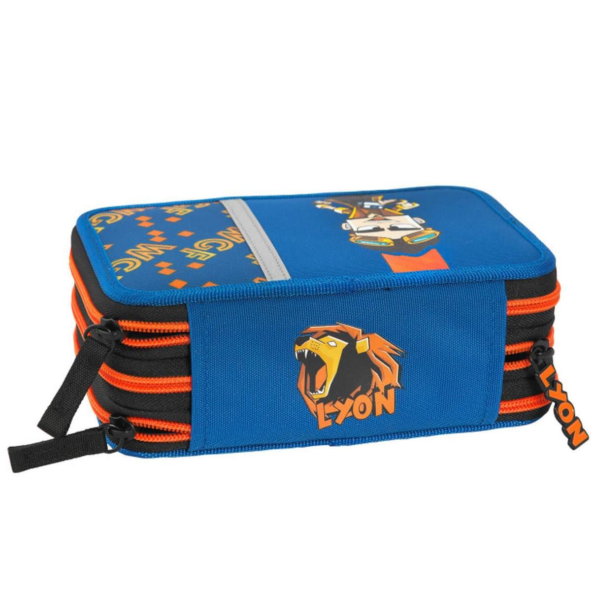 Astuccio 3 zip con corredo lyon gamer