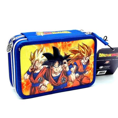 Astuccio 3 zip con corredo new dragonball