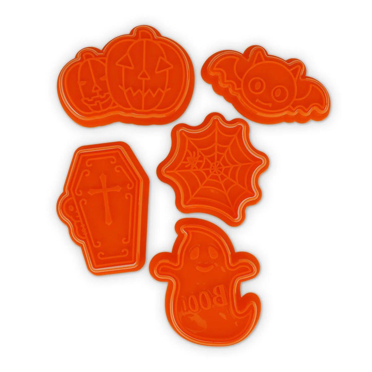 Legami - formine tagliabiscotti - 5 cookie cutters with stamps halloween