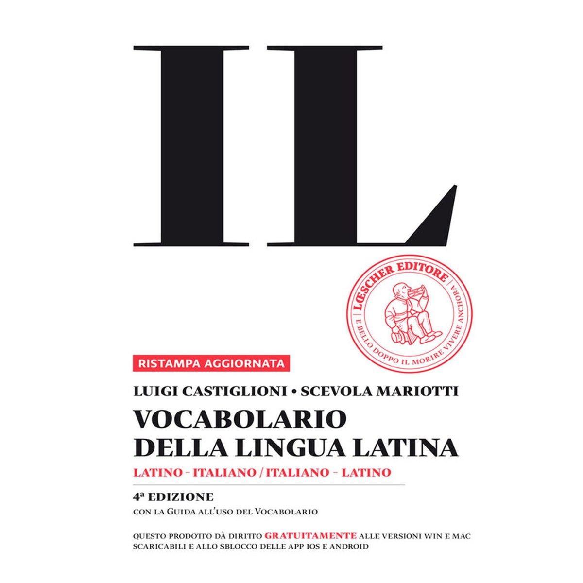 IL VOCABOLARIO DELLA LINGUA LATINA. LATINO-ITALIANO, ITALIANO-LATINO-GUIDA ALL'USO. CON ESPANSIONE ONLINE. CON DVD-ROM<br />DI CASTIGLIONI LUIGI; MARIOTTI SCEVOLA