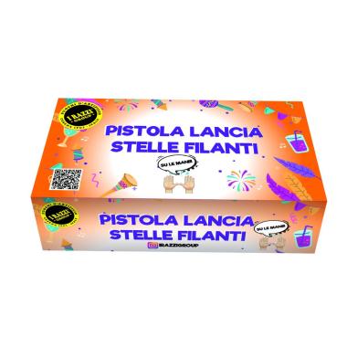 Pistola lancia stelle filanti 6 pezzi