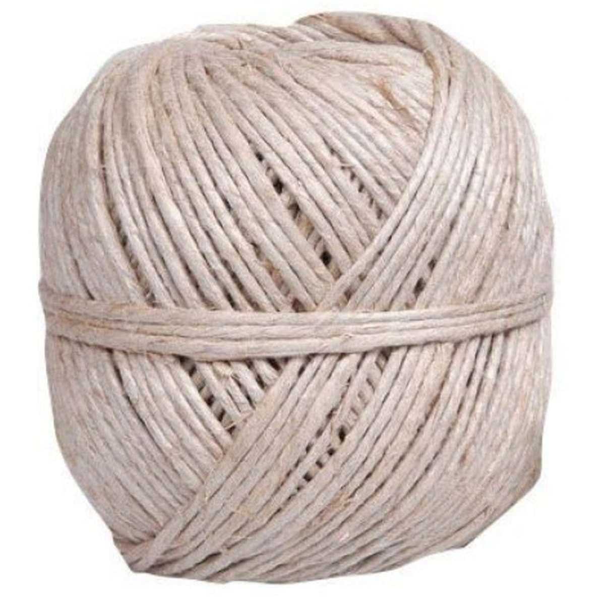 Rotolo di spago in canapa 500 gr - titolo 2 3/4 - Ø 3,5mm - 75 mt