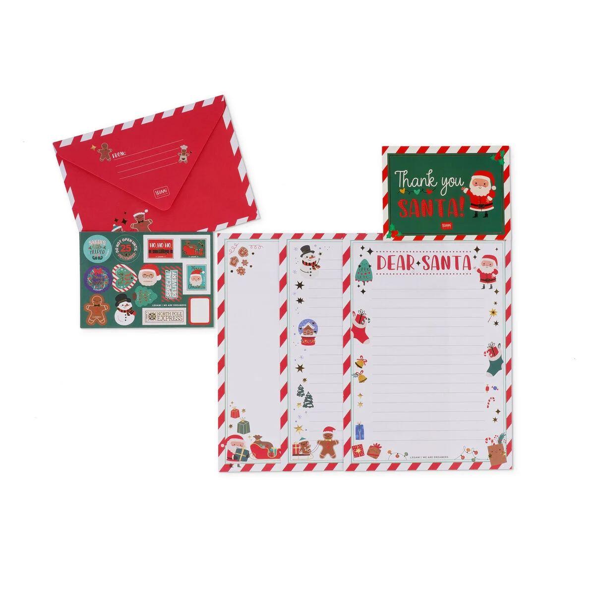 Legami santa claus letter kit - kit per lettera a babbo natale