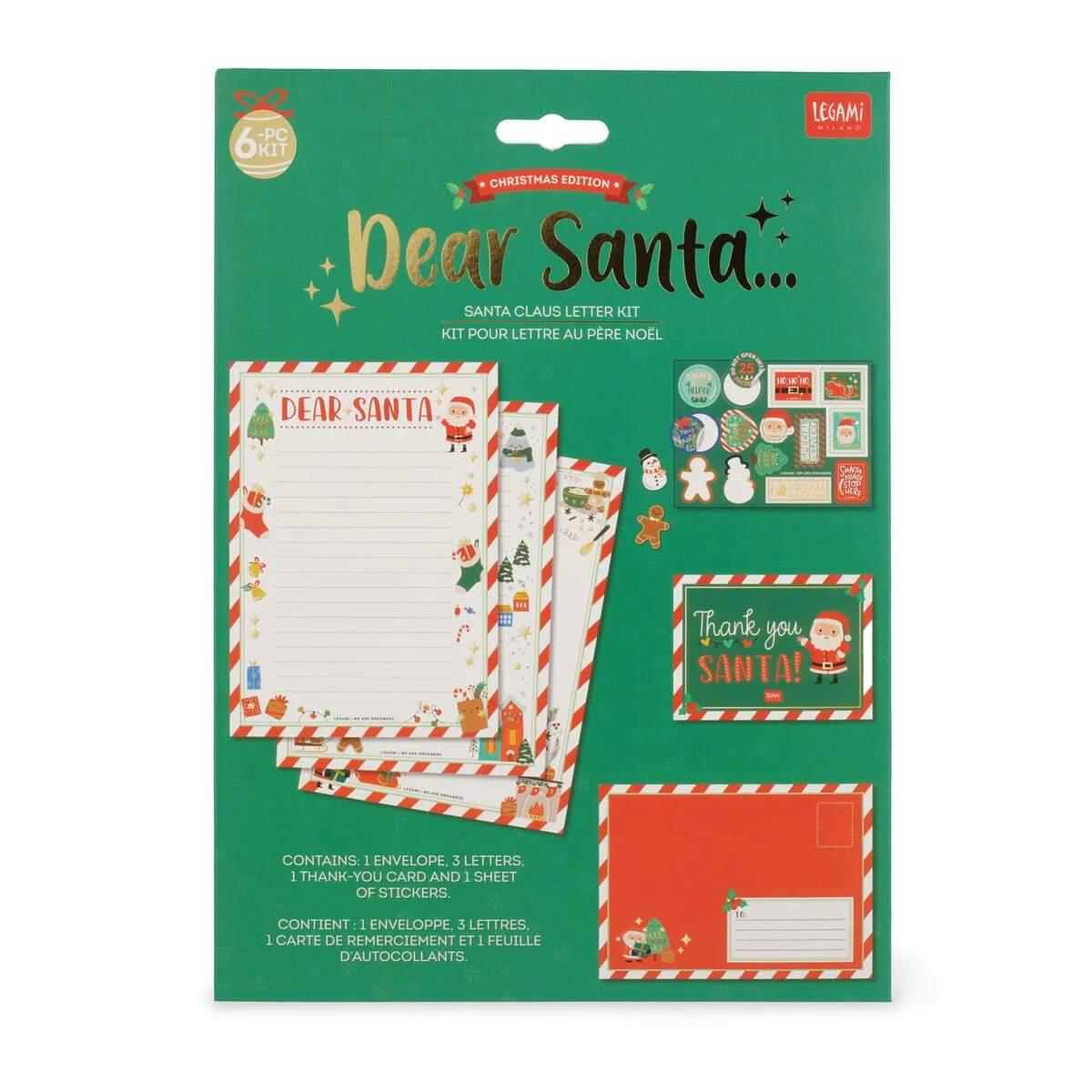 Legami santa claus letter kit - kit per lettera a babbo natale