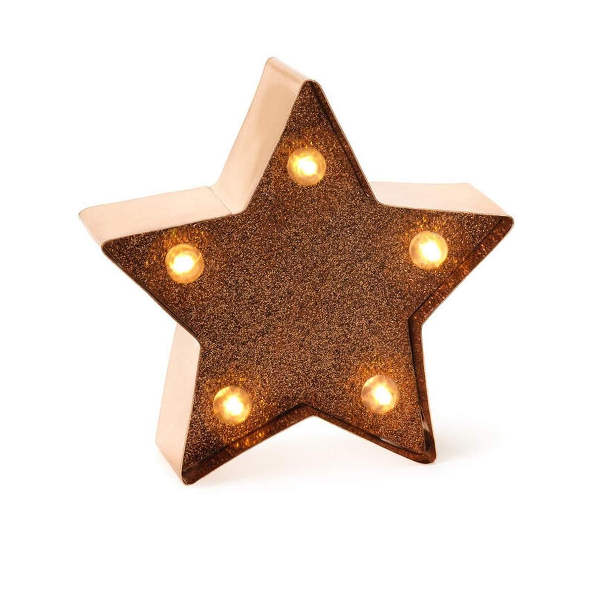 Legami - mini decorative light - gold rose stars