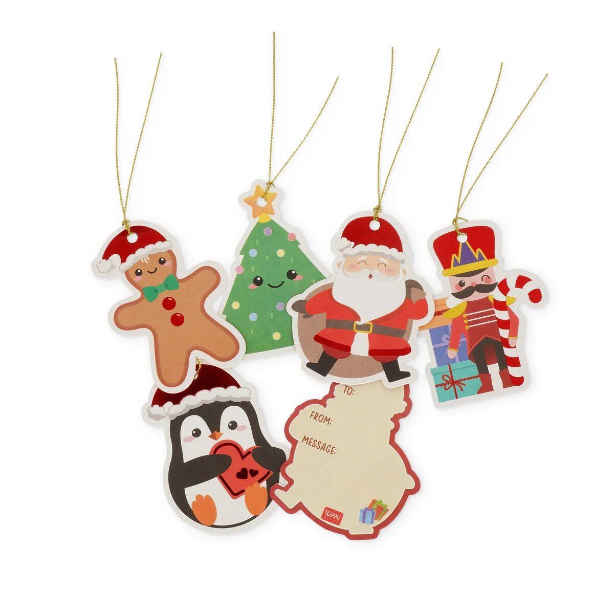 Legami - set of 10 gift tags - xmas