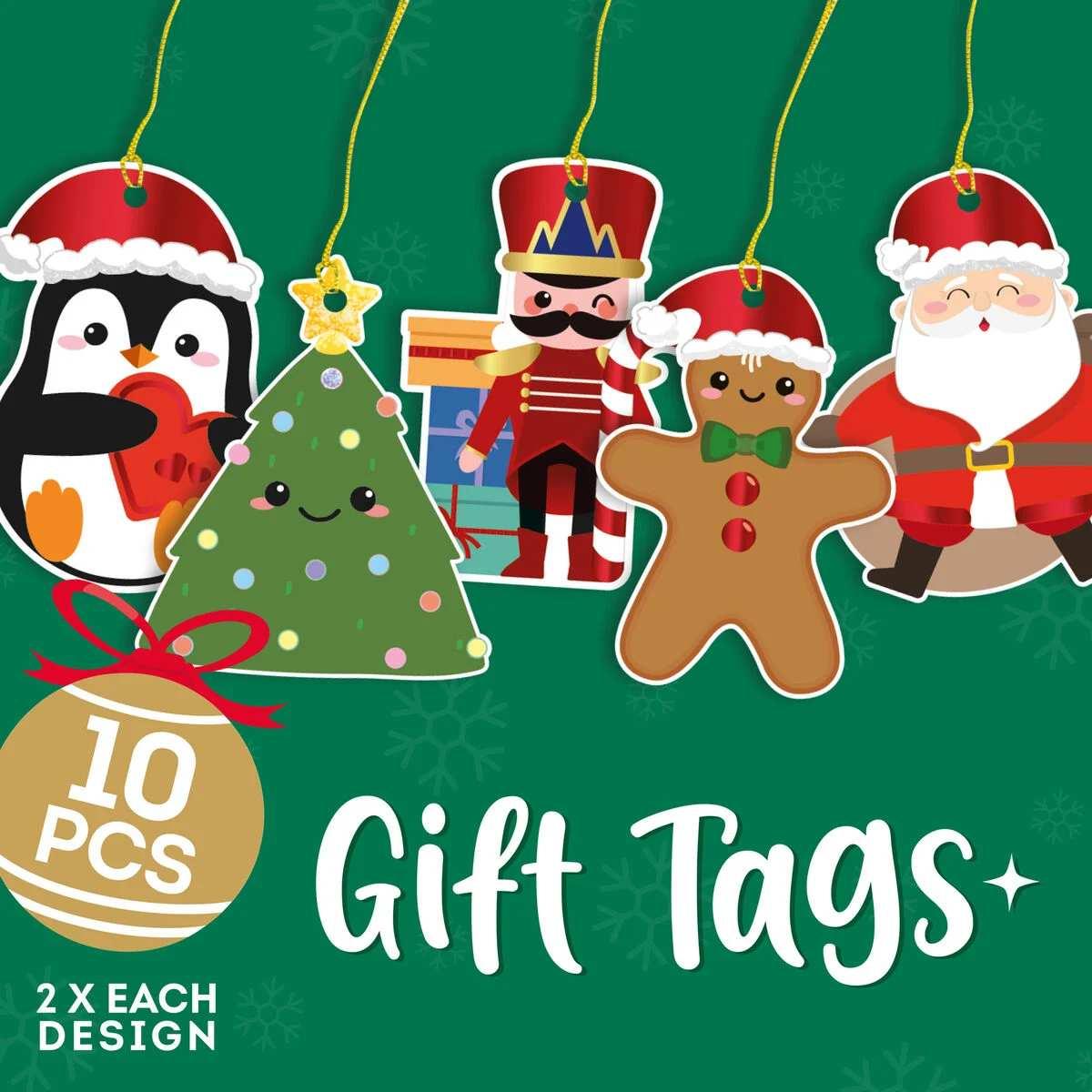 Legami - set of 10 gift tags - xmas