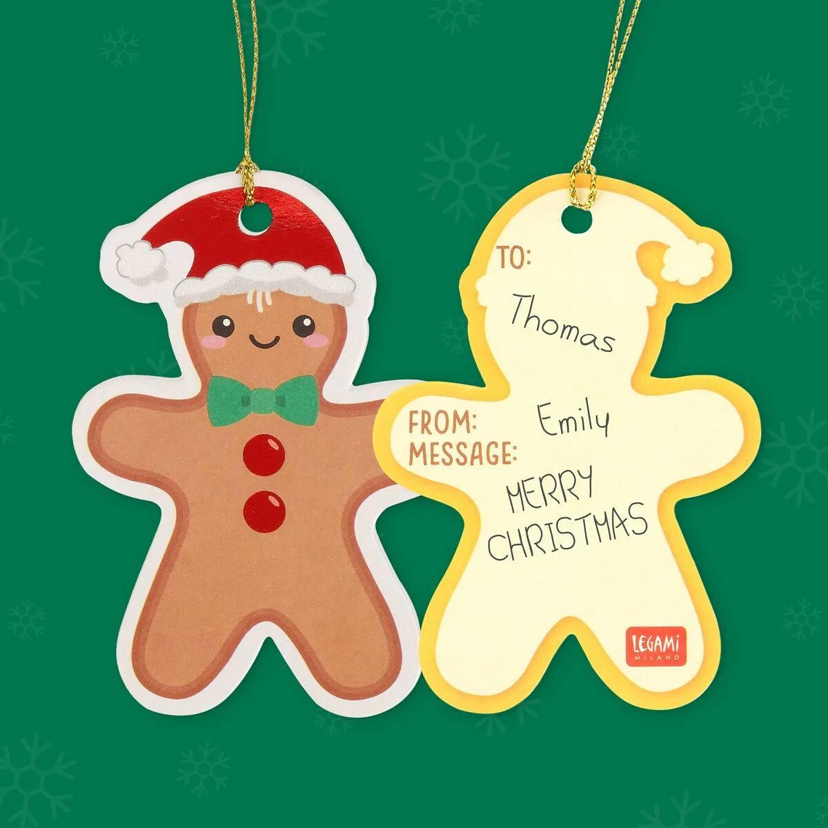 Legami - set of 10 gift tags - xmas