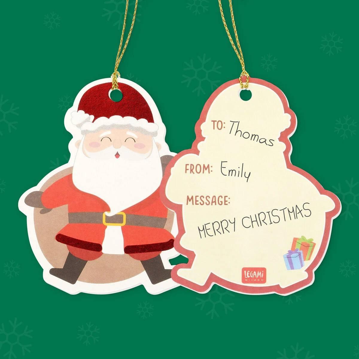 Legami - set of 10 gift tags - xmas