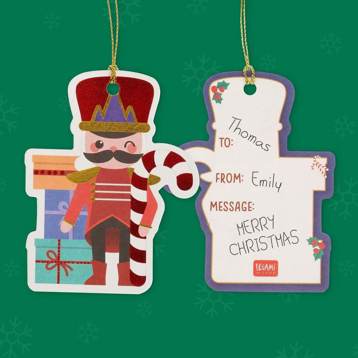Legami - set of 10 gift tags - xmas