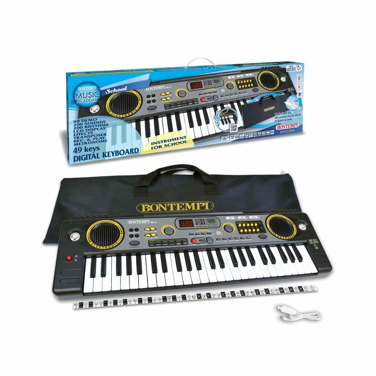 Bontempi - tastiera digitale a 49 tasti