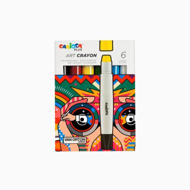 Solid poster paint - carioca plus pastello artistico 6 colori