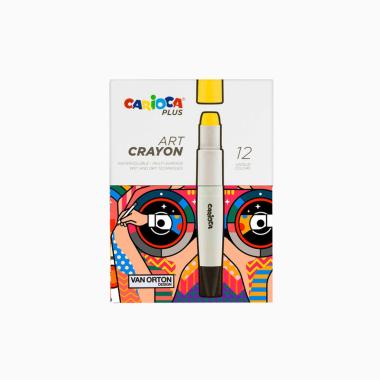 Solid poster paint - carioca plus pastello artistico scatola rigida 12 colori