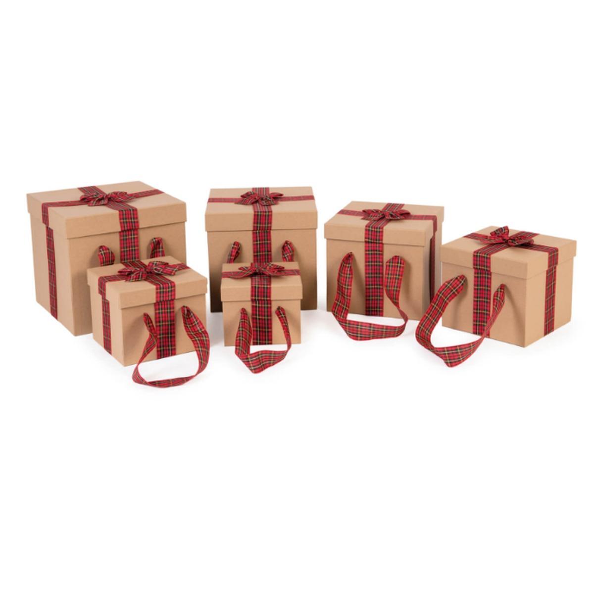 Star - kilt boxes - set 6 pcs