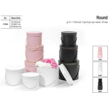 Star - round - set 3 pcs