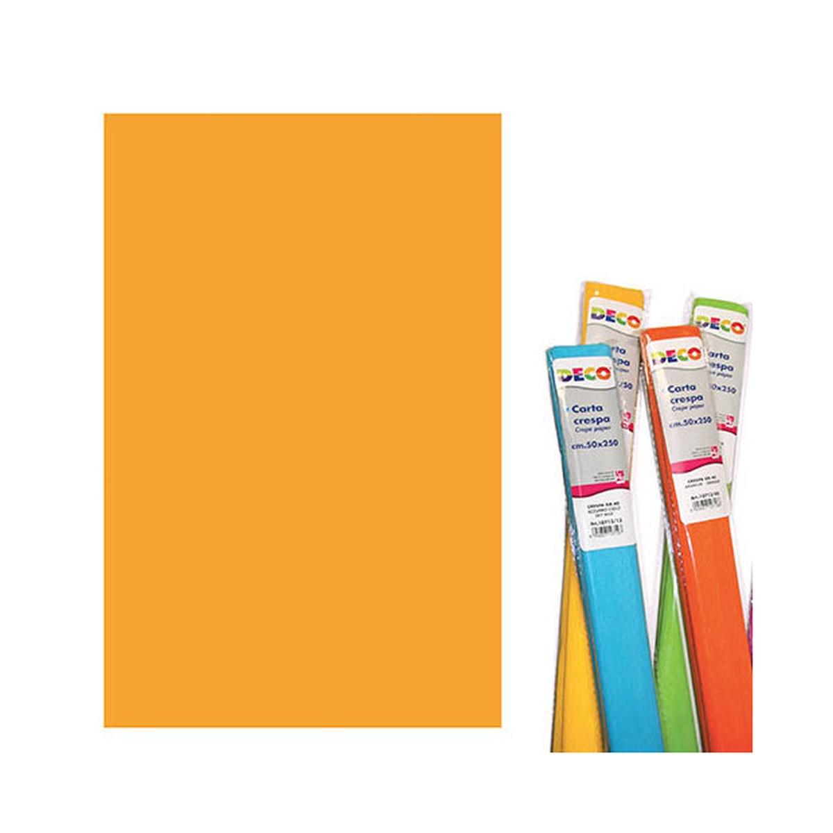 Deco - rotolo carta crespa metallizzata da cm 50 x 250 - 32 gr