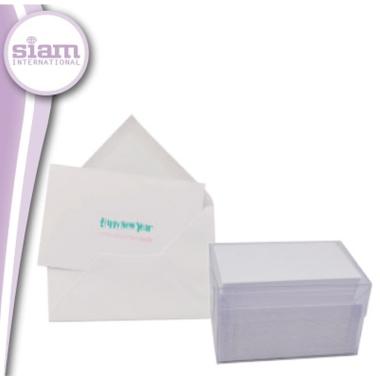 Buste con biglietto bianche - formato 9 (14 x 9 cm) - 100 + 100 pz