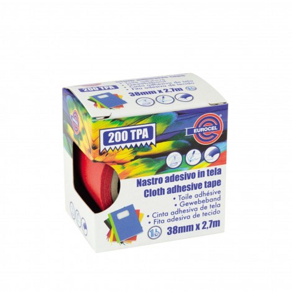 Eurocel - 200 tpa - nastro adesivo telato - 38 mm x 2,7 mt